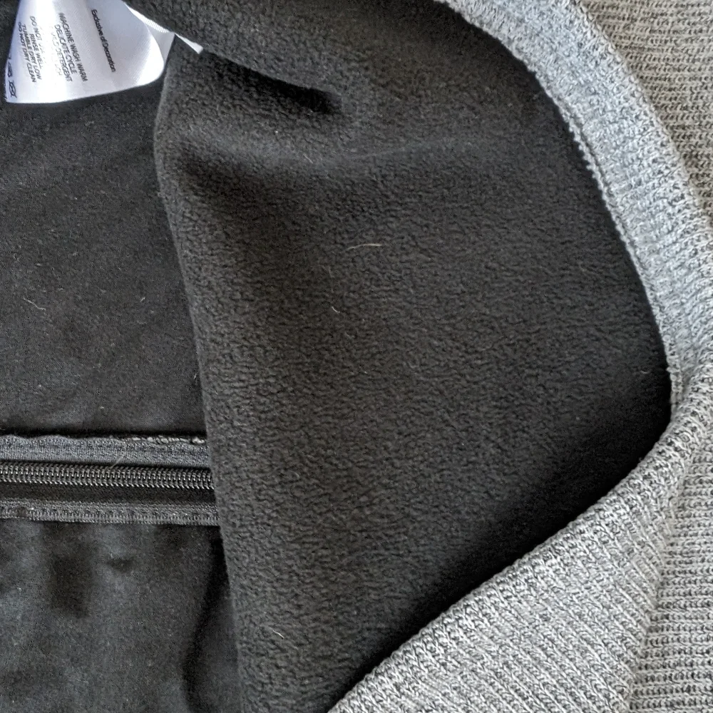Eddie Bauer Gray/Black Full Zip Knit Jacket NWT - Picture 4 of 9